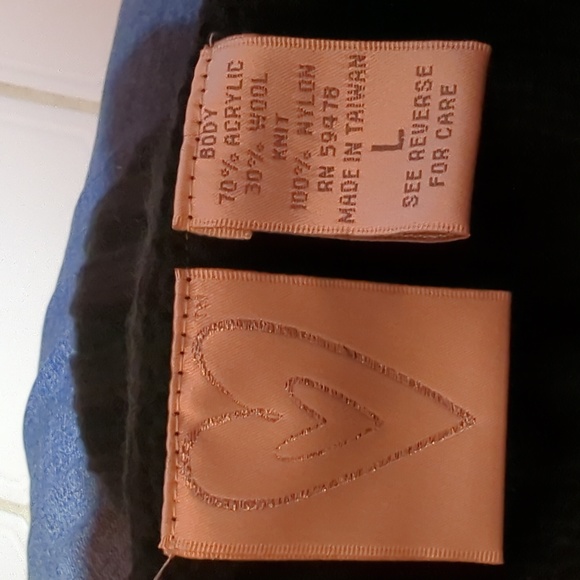 Marshall's long sleeved sheer black acrylic/wool top. The size is L, Knit collar - Picture 4 of 4